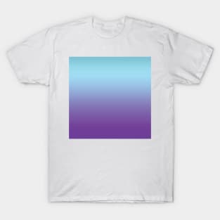 Aqua blue and purple color gradient. T-Shirt